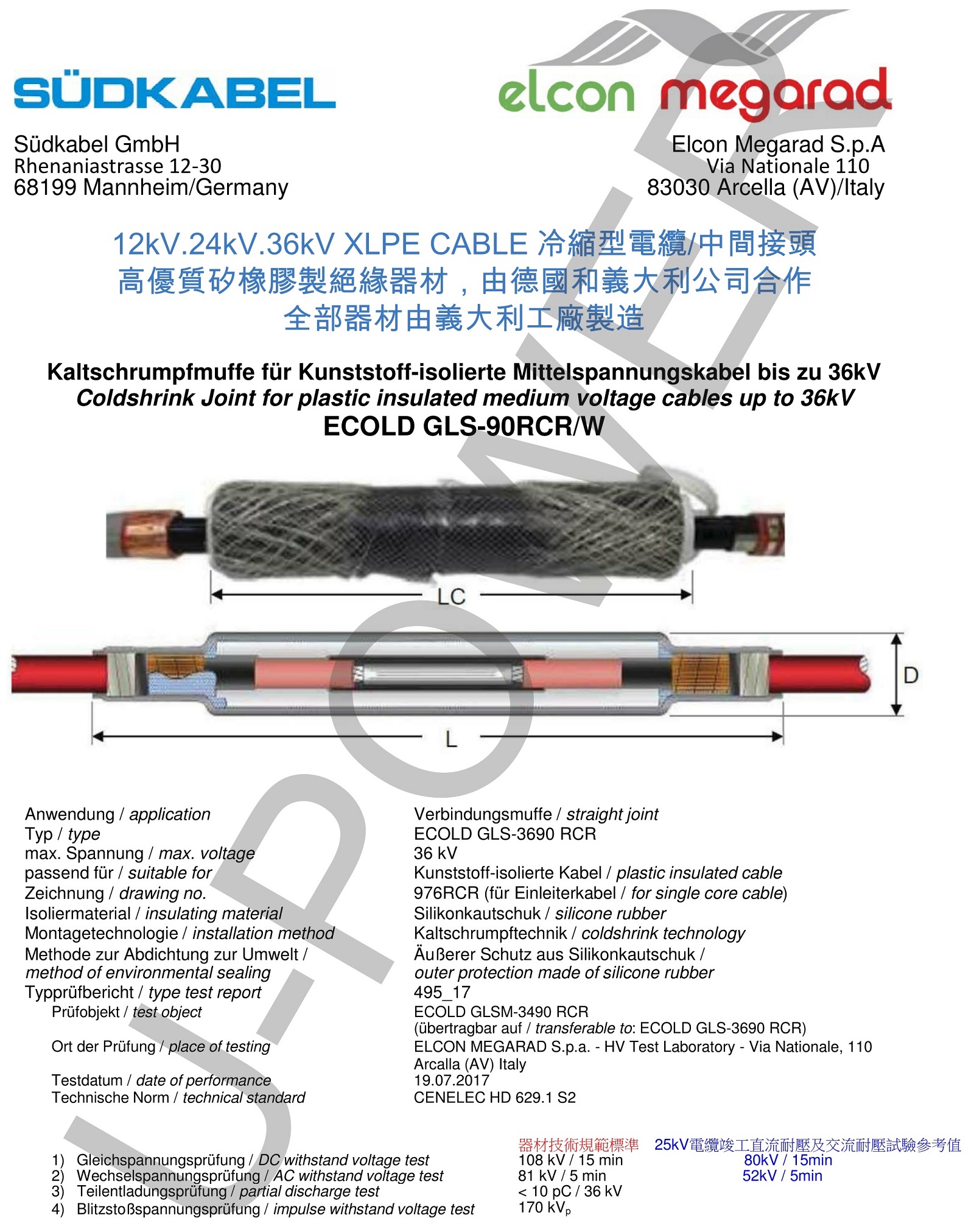 ECOLD-GLS-90 RCR-W